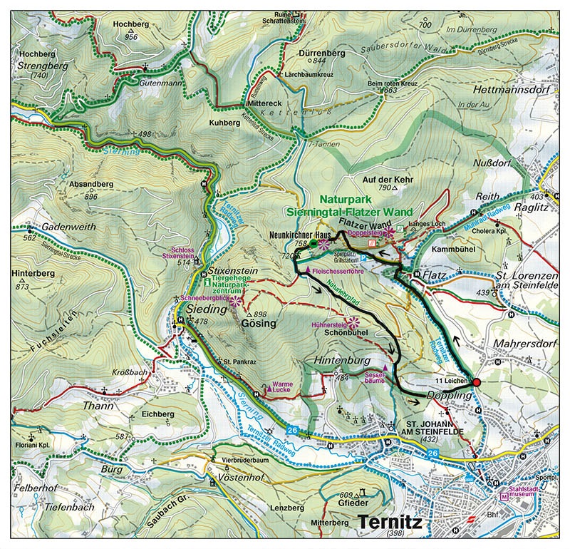 Fürststeig-Runde Karte